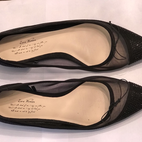 Ballerina Flats Ballerine Zara 2019 Beaded Mesh Ballet Flats